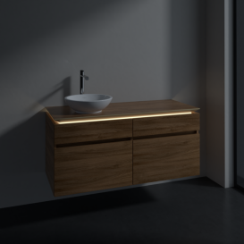 Тумба под раковину Villeroy & Boch Legato 120х55 см с подсветкой ДСП дуб канзас B580L0RH