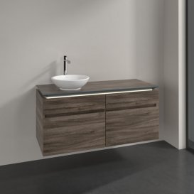 Тумба под раковину Villeroy & Boch Legato 120х55 см с подсветкой ДСП каменный дуб B580L0RK