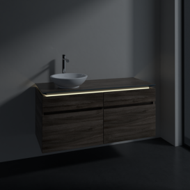 Тумба под раковину Villeroy & Boch Legato 120х55 см с подсветкой ДСП каменный дуб B580L0RK