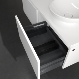 Тумба під раковину Villeroy & Boch Legato 120х38 см з підсвічуванням ДСП білий матовий B581L0MS