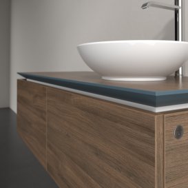 Тумба під раковину Villeroy & Boch Legato 120х38 см з підсвічуванням ДСП дуб аризона B581L0VH