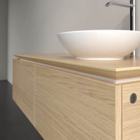 Тумба під раковину Villeroy&Boch Legato 120х38 см з підсвічуванням ДСП північний дуб B581L0VJ