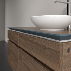 Тумба під раковину Villeroy & Boch Legato 120х55 см з підсвічуванням ДСП дуб аризона B582L0VH