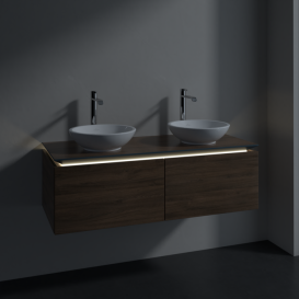 Тумба под раковину Villeroy & Boch Legato 120х38 см с подсветкой ДСП дуб аризона B583L0VH