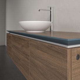 Тумба під раковину Villeroy & Boch Legato 140х38 см з підсвічуванням ДСП дуб аризона B585L0VH