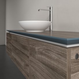 Тумба под раковину Villeroy & Boch Legato 140х38 см с подсветкой ДСП каменный дуб B585L0RK