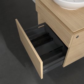 Тумба под раковину Villeroy & Boch Legato 60х55 см с подсветкой ДСП северный дуб B568L0VJ