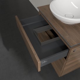 Тумба під раковину Villeroy & Boch Legato 60х55 см з підсвічуванням ДСП дуб аризона B568L0VH