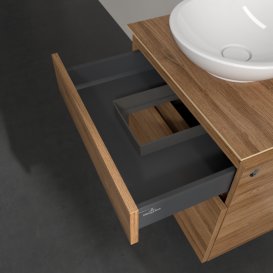 Тумба под раковину Villeroy & Boch Legato 60х55 см с подсветкой ДСП дуб канзас B568L0RH