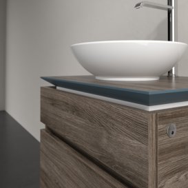 Тумба под раковину Villeroy & Boch Legato 60х55 см с подсветкой ДСП каменный дуб B568L0RK