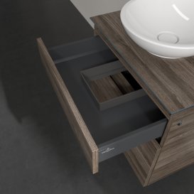 Тумба под раковину Villeroy & Boch Legato 60х55 см с подсветкой ДСП каменный дуб B568L0RK