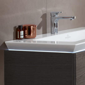 Тумба под раковину Villeroy & Boch Legato 80х38 см с подсветкой ДСП северный дуб B569L0VJ