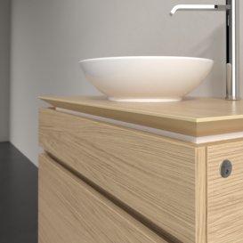 Тумба под раковину Villeroy & Boch Legato 80х55 см с подсветкой ДСП северный дуб B570L0VJ