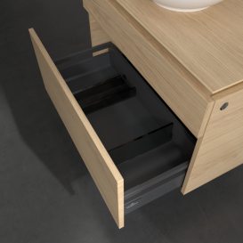 Тумба под раковину Villeroy & Boch Legato 80х55 см с подсветкой ДСП северный дуб B570L0VJ