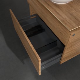 Тумба под раковину Villeroy & Boch Legato 80х55 см с подсветкой ДСП дуб канзас B570L0RH