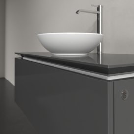 Тумба под раковину Villeroy & Boch Legato 100х38 см МДФ/ДСП глянцевый серый B571L0FP