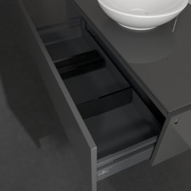 Тумба под раковину Villeroy & Boch Legato 100х38 см МДФ/ДСП глянцевый серый B571L0FP