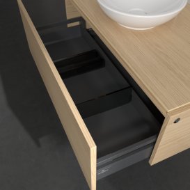 Тумба под раковину Villeroy & Boch Legato 100х38 см с подсветкой ДСП северный дуб B571L0VJ