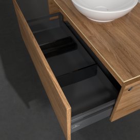 Тумба под раковину Villeroy & Boch Legato 100х38 см с подсветкой ДСП дуб канзас B571L0RH