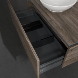 Тумба под раковину Villeroy & Boch Legato 100х38 см с подсветкой ДСП каменный дуб B571L0RK