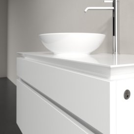 Тумба під раковину Villeroy & Boch Legato 100х55 см з підсвічуванням МДФ/ДСП білий глянсовий B572L0DH