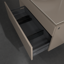 Тумба під раковину Villeroy&Boch Legato 100х55 см з підсвічуванням ДСП трюфель сірий B572L0VG