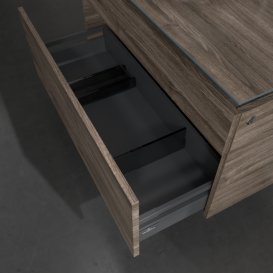 Тумба под раковину Villeroy & Boch Legato 100х55 см с подсветкой ДСП каменный дуб B572L0RK