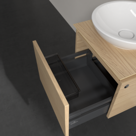 Тумба под раковину Villeroy & Boch Legato 45х38 см с подсветкой ДСП северный дуб B56500VJ