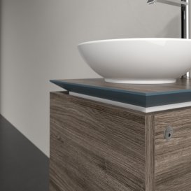 Тумба под раковину Villeroy & Boch Legato 45х38 см с подсветкой ДСП каменный дуб B565L0RK