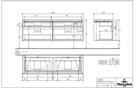 Тумба під раковину Villeroy & Boch Legato 160х55 см ДСП білий матовий B76800MS