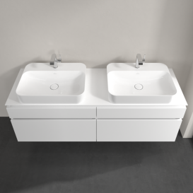 Тумба під раковину Villeroy & Boch Legato 160х55 см ДСП білий матовий B76800MS