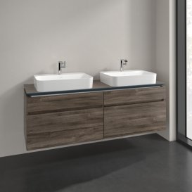 Тумба під раковину Villeroy & Boch Legato 160х55 см ДСП кам'яний дуб B76800RK