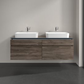 Тумба під раковину Villeroy & Boch Legato 160х55 см ДСП кам'яний дуб B76800RK