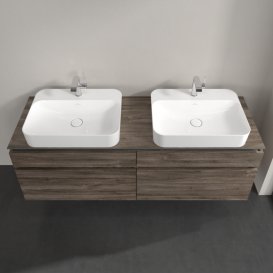 Тумба під раковину Villeroy & Boch Legato 160х55 см ДСП кам'яний дуб B76800RK