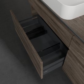 Тумба під раковину Villeroy & Boch Legato 160х55 см ДСП кам'яний дуб B76800RK