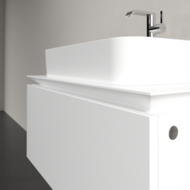 Тумба під раковину Villeroy & Boch Legato 80х38 см ДСП білий матовий B75300MS