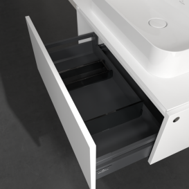 Тумба під раковину Villeroy & Boch Legato 80х38 см ДСП білий матовий B75300MS