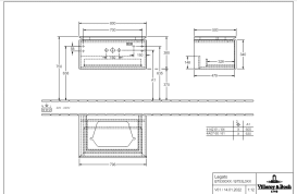 Тумба під раковину Villeroy & Boch Legato 80х38 см ДСП ніжно-сірий B75300VK