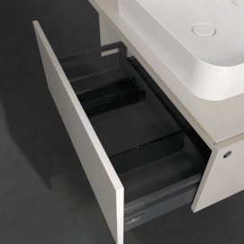 Тумба під раковину Villeroy & Boch Legato 80х38 см ДСП ніжно-сірий B75300VK
