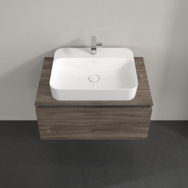 Тумба під раковину Villeroy & Boch Legato 80х38 см ДСП кам'яний дуб B75300RK