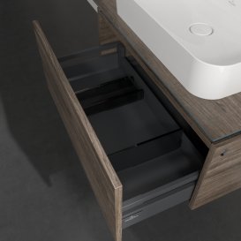 Тумба під раковину Villeroy & Boch Legato 80х38 см ДСП кам'яний дуб B75300RK