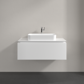 Тумба под раковину Villeroy & Boch Legato 100х38 см МДФ/ДСП белый глянцевый B75500DH