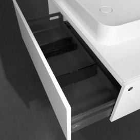 Тумба под раковину Villeroy & Boch Legato 100х38 см МДФ/ДСП белый глянцевый B75500DH