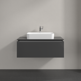 Тумба под раковину Villeroy & Boch Legato 100х38 см МДФ/ДСП глянцевый серый B75500FP