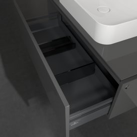 Тумба под раковину Villeroy & Boch Legato 100х38 см МДФ/ДСП глянцевый серый B75500FP