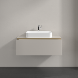 Тумба под раковину Villeroy & Boch Legato 100х38 см ДСП нежно-серый B75500VK