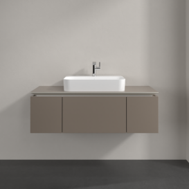 Тумба под раковину Villeroy & Boch Legato 120х38 см ДСП трюфель серый B75700VG