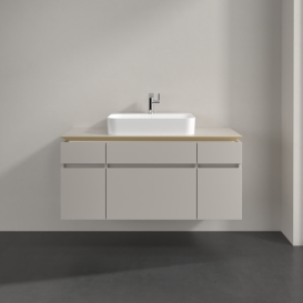 Тумба під раковину Villeroy & Boch Legato 120х55 см ДСП ніжно-сірий B75800VK