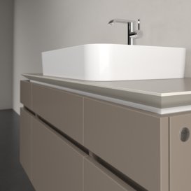 Тумба под раковину Villeroy & Boch Legato 120х55 см ДСП трюфель серый B75800VG