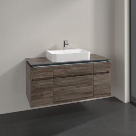 Тумба під раковину Villeroy & Boch Legato 120х55 см ДСП кам'яний дуб B75800RK